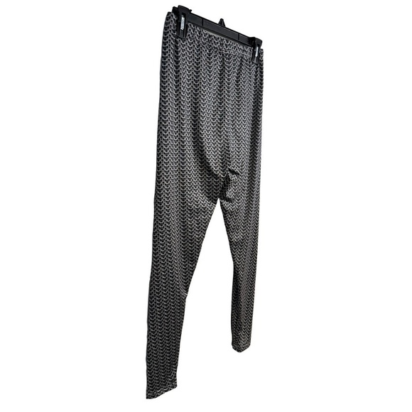 Chain Link Design Black and Gray Leggings Juniors Girls Size L ☀️ - Picture 9 of 14